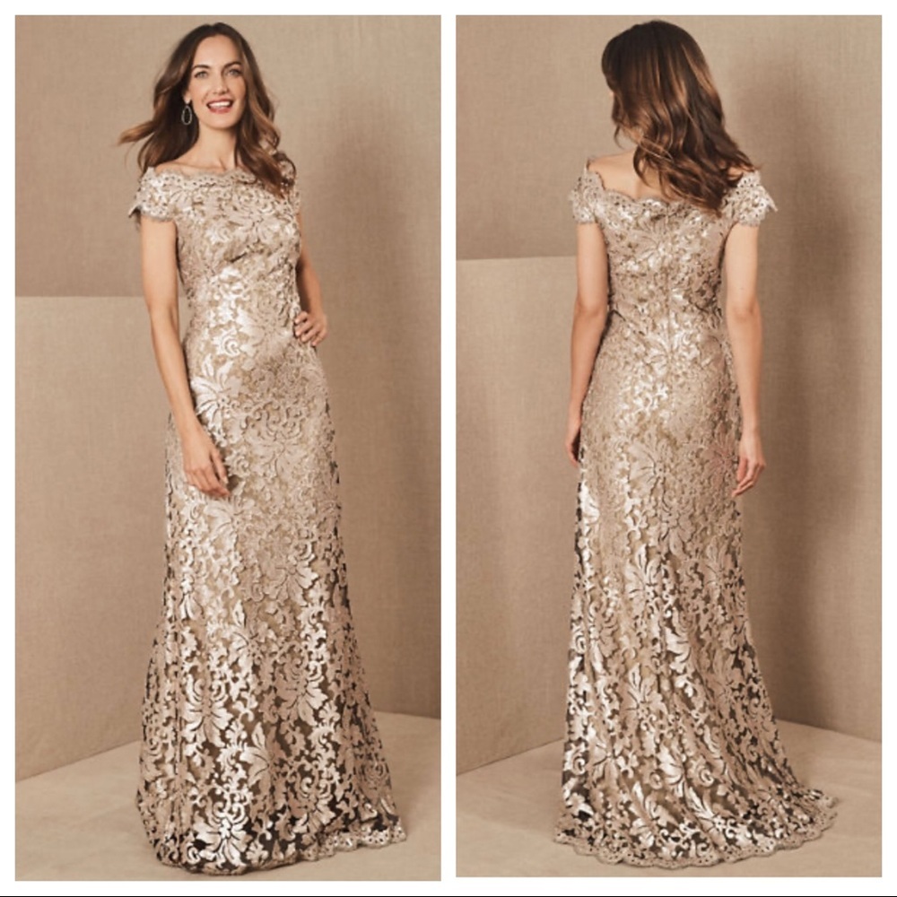 NWT $430 BHLDN Tadashi Shoji Odette Gown Dress Z410-8